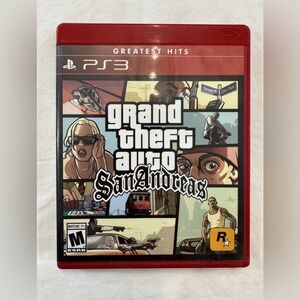 Grand Theft Auto: San Andreas for PS3 - Red Case